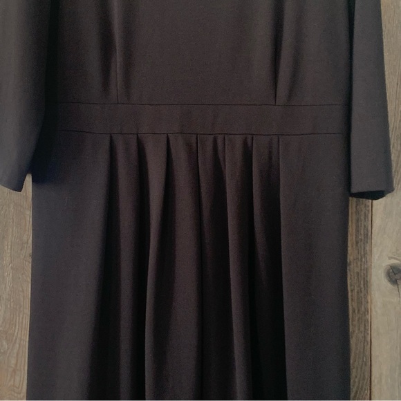 Women’s Large Black VERMONT COUNTRY STORE Long Midi Dress Half Sleeve NEW - Picture 3 of 8